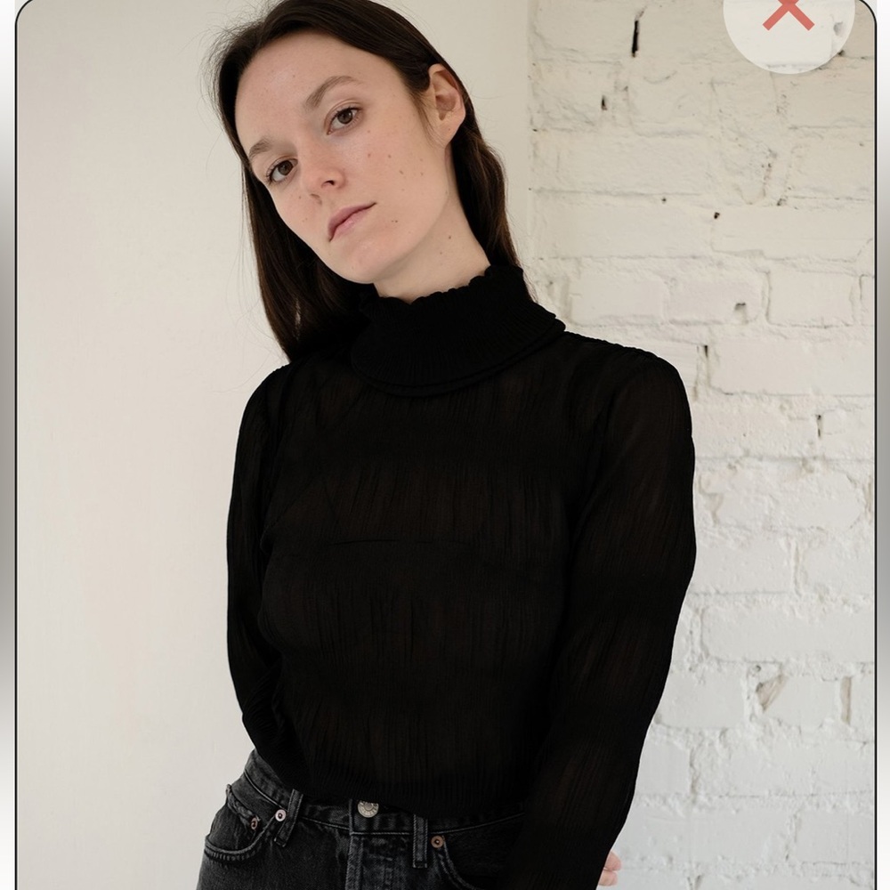 Just Female Kifi Black Rollneck Blouse